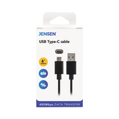 CABLE,6FT USB C TO A,BK