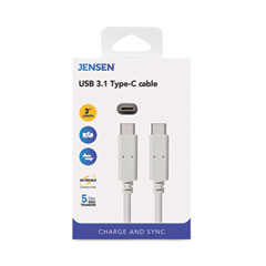 CABLE,USB-C,3FT,WH