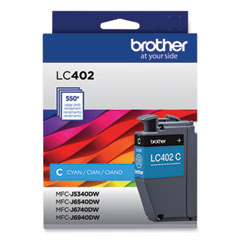 LC402CS Ink, 550 Page-Yield, Cyan