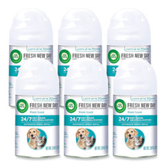 Pet Odor Neutralization Automatic Spray Refill, Fresh Scent, 5.89 oz Aerosol Spray, 6/Carton