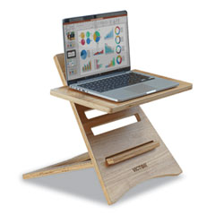 DC150A High Rise Acacia Wood Laptop Riser, 17x11.8x7.63 to 14.75, Brown Woodgrain, Supports 20 lbs