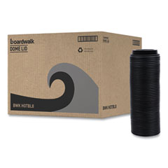 Hot Cup Lids, Fits 8 oz Hot Cups, Black, 1,000/Carton