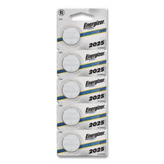 Industrial Lithium CR2025 Coin Battery with Tear-Strip Packaging, 3 V, 100/Box