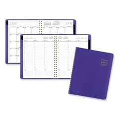 Contemporary Weekly/Monthly Planner, 11.38 x 9, Purple Cover, 12-Month (Jan to Dec): 2025