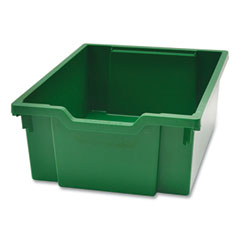 F2 Deep Trays for Gratnells Storage Frames and Trolleys, 3.57 gal Capacity, 12.28" x 16.81" x 6.25", Grass Green, 6/Pack