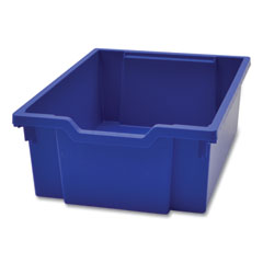 F2 Deep Trays for Gratnells Storage Frames and Trolleys, 3.57 gal Capacity, 12.28" x 16.81" x 6.25", Royal Blue, 6/Pack