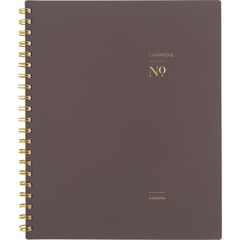 Workstyle Weekly/Monthly Planner, 11 x 9.38, Brown/Gold Cover, 12-Month (Jan to Dec): 2025