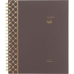 Workstyle Monthly Poly Planner, Geometric Artwork, 11 x 8.5, Java Brown/Gold Cover, 12-Month (Jan to Dec): 2025