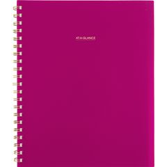 Harmony Weekly/Monthly Poly Planner, Weekly: Vertical Format, 11 x 9.38, Purple/Gold Cover, 13-Month (Jan to Jan): 2025-2026