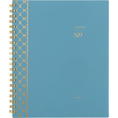 Workstyle Weekly/Monthly Planner, Geometric Artwork, 11 x 9.38, Blue/Gold Cover, 12-Month (Jan to Dec): 2025