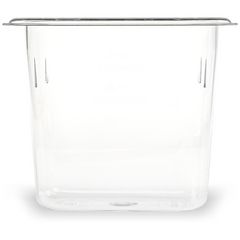 StorPlus Polycarbonate Food Pan, 1.4 qt, 4.25 x 6.93 x 6, Clear, Plastic