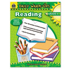 Daily Warm-Ups: Reading, Grade 4, Paperback, 176 Pages