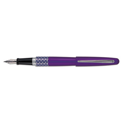 MR Retro Pop Collection Fountain Pen, Fine 0.7 mm, Black Ink, Purple