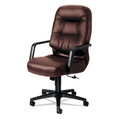 Pillow-Soft 2090 Series Executive High-Back Swivel/Tilt Chair, Supports 300 lb, 16.75