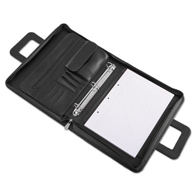 Zip-Around Padfolio, Vinyl, 14 1/2 x 2 1/2 x 11 1/2, Black Zip-Around Padfolio, Vinyl, 14 1/2 x 2 1/2 x 11 1/2, Black