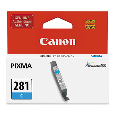 2088C001 (CLI-281) ChromaLife100+ Ink, 259 Page-Yield, Cyan 2088C001 (CLI-281) ChromaLife100+ Ink, 259 Page-Yield, Cyan