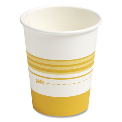 Paper Hot Cups, 16 oz, White/Orange, 50/Pack Paper Hot Cups, 16 oz, White/Orange, 50/Pack